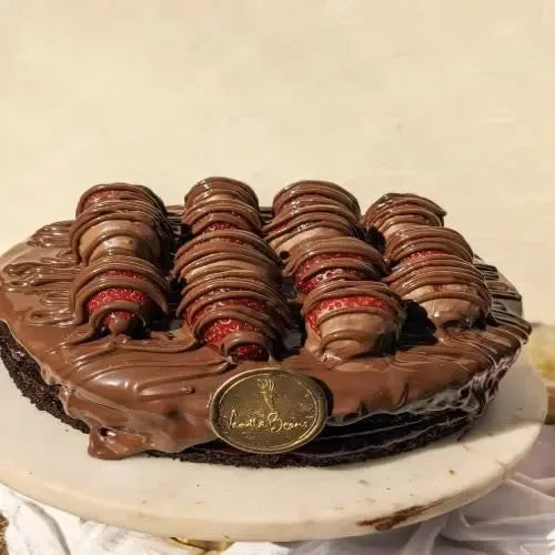 Chocolate Strawberry Nutella Cake - atfleurs