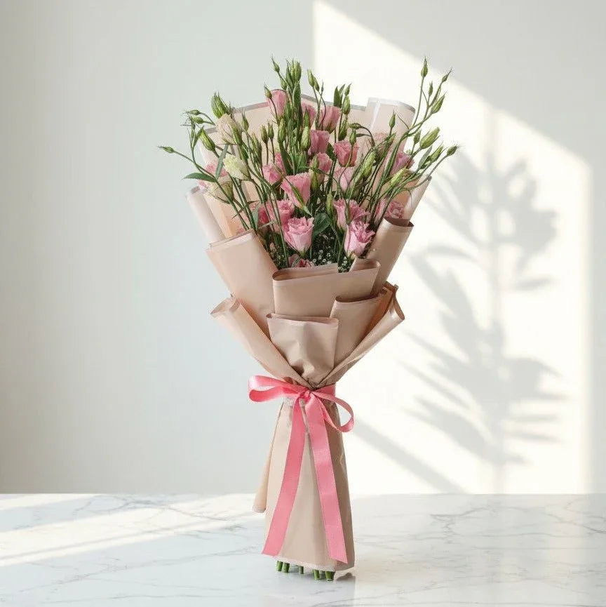 Pink Lisianthus Bouquet - atfleurs