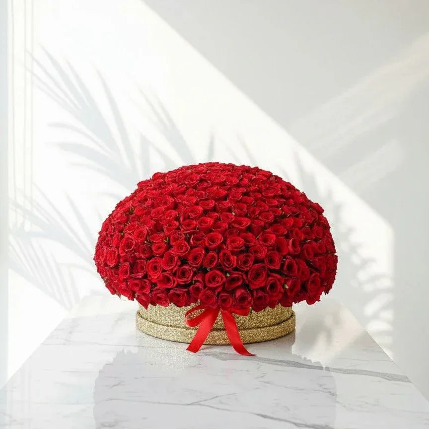 Grand Red Rose Dome - atfleurs