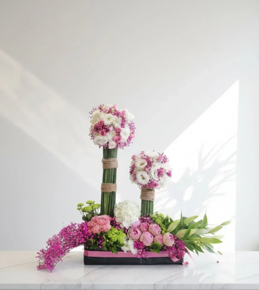 Premium Lilies Box Arrangement - atfleurs