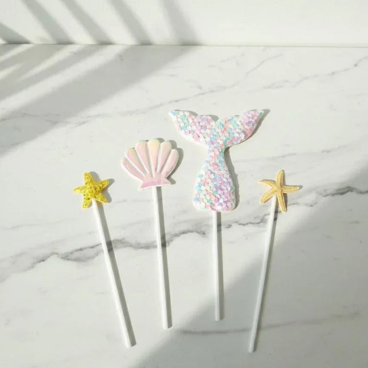 Happy Birthday & Mermaid Toppers for Bouquets, Cakes, and Gifts - atfleurs