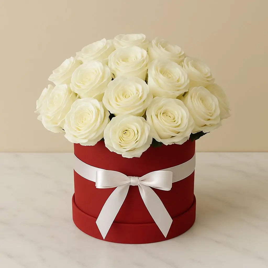 20 Rose Box Arrangement for Special Occasions atfleurs