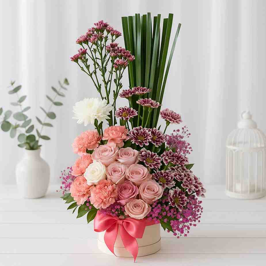 Chrysanthemum Carnation Rose Box atfleurs