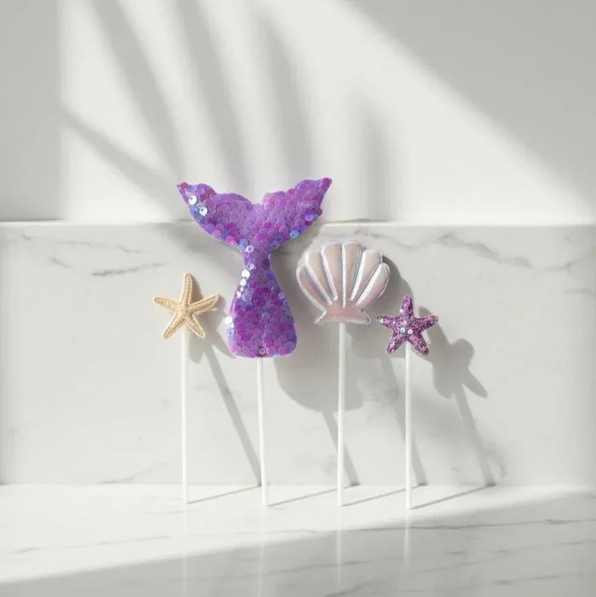 Happy Birthday & Mermaid Toppers for Bouquets, Cakes, and Gifts - atfleurs