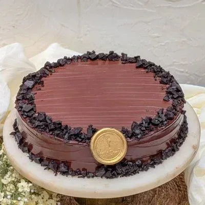 Eggless Belgian Dark Chocolate Mint Cake - atfleurs