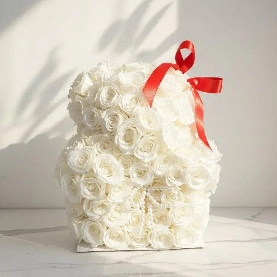 The Petite "Forever" Mini Rose Teddy - atfleurs