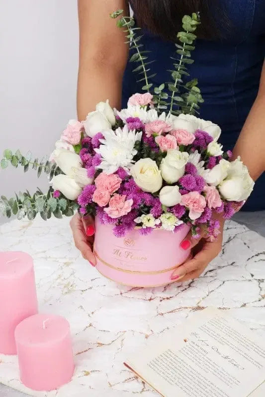Pastel Roses Flower Bouquet - atfleurs