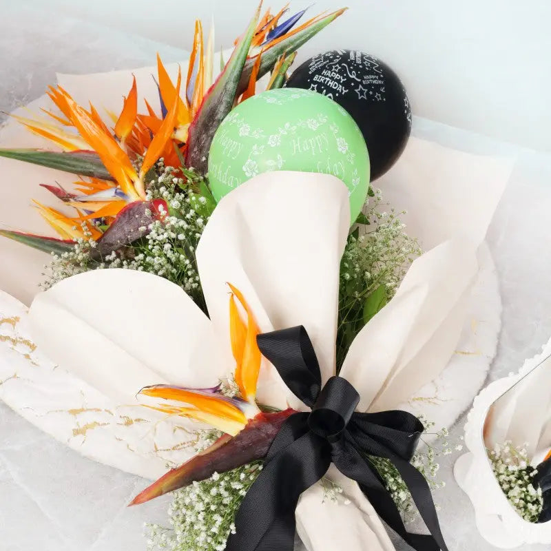 Bird of Paradise Flower Hand Bouquet atfleurs
